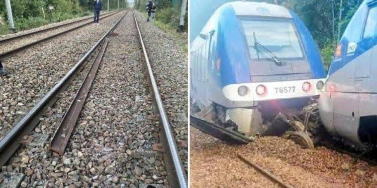 Treno deragliato in Francia: polizia privilegia pista sabotaggio